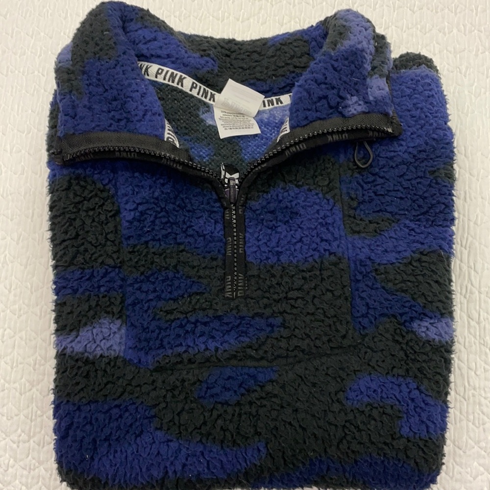 Pink 1/4 Sherpa Zip Up